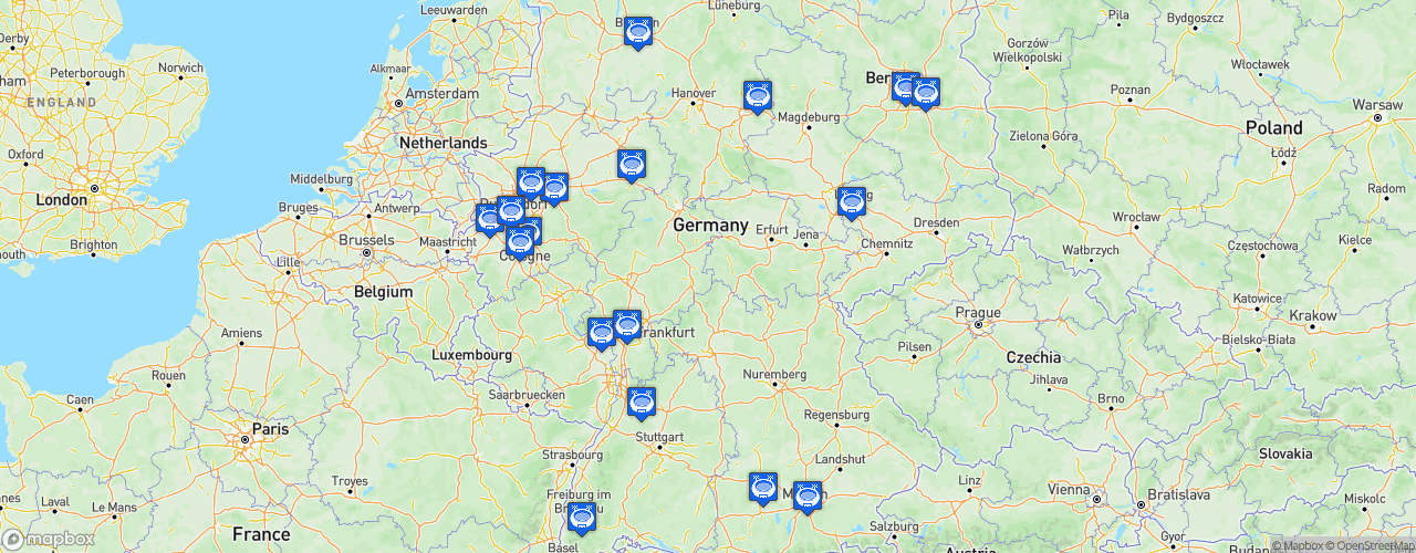 Static Map of Bundesliga - Saison 2019-2020