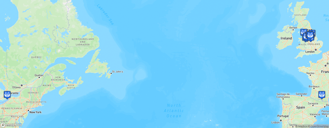 Static Map of RFL Championship - Saison 2019 - Betfred Championship