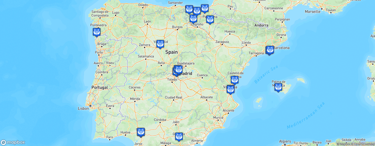 Static Map of LaLiga - Saison 2019-2020 - LaLiga Santander