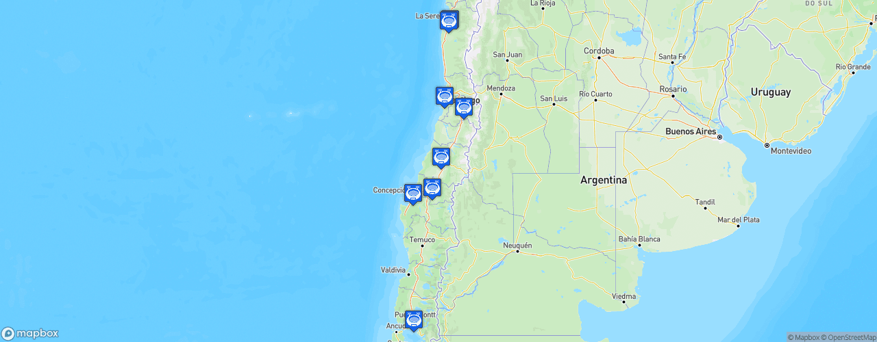 Static Map of FIFA U-17 World Cup 2015