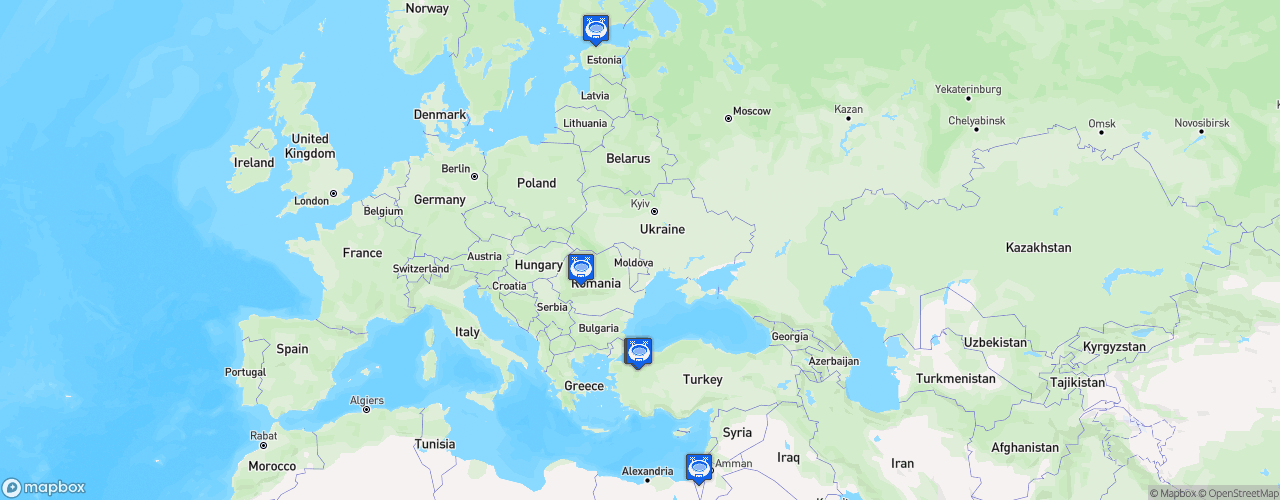 Static Map of FIBA EuroBasket - FIBA EuroBasket 2017