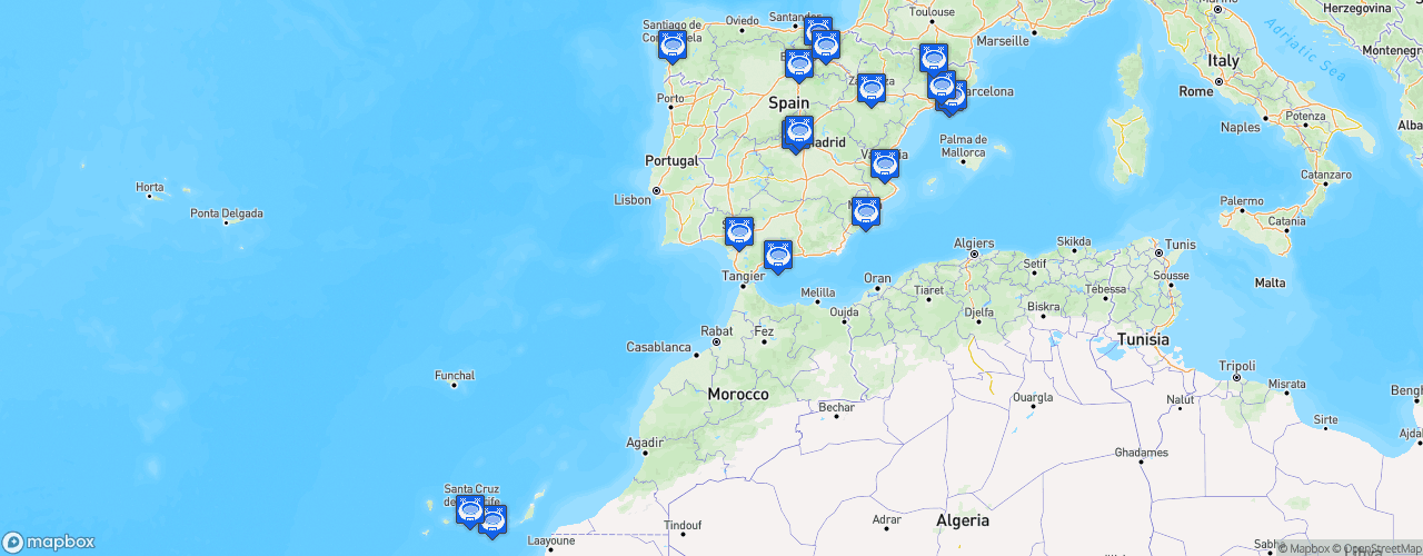 Static Map of Liga Endesa - Saison 2019-2020 - Liga Endesa