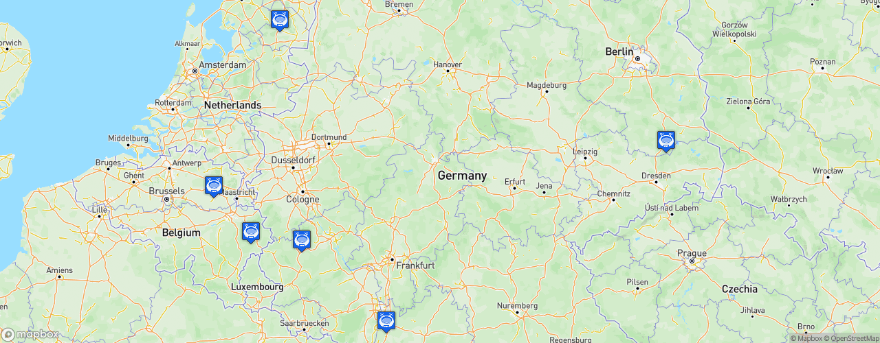 Static Map of DTM - Saison 2020