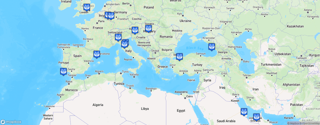 Static Map of Formule 1 - Saison 2020