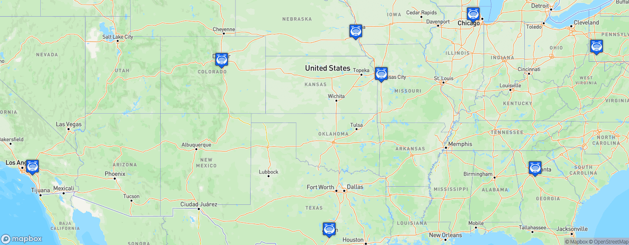 Static Map of Extreme Football League - Saison 2020