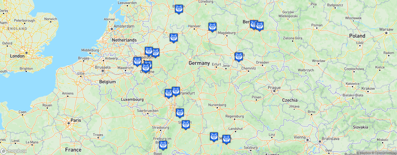 Static Map of Bundesliga - Saison 2020-2021