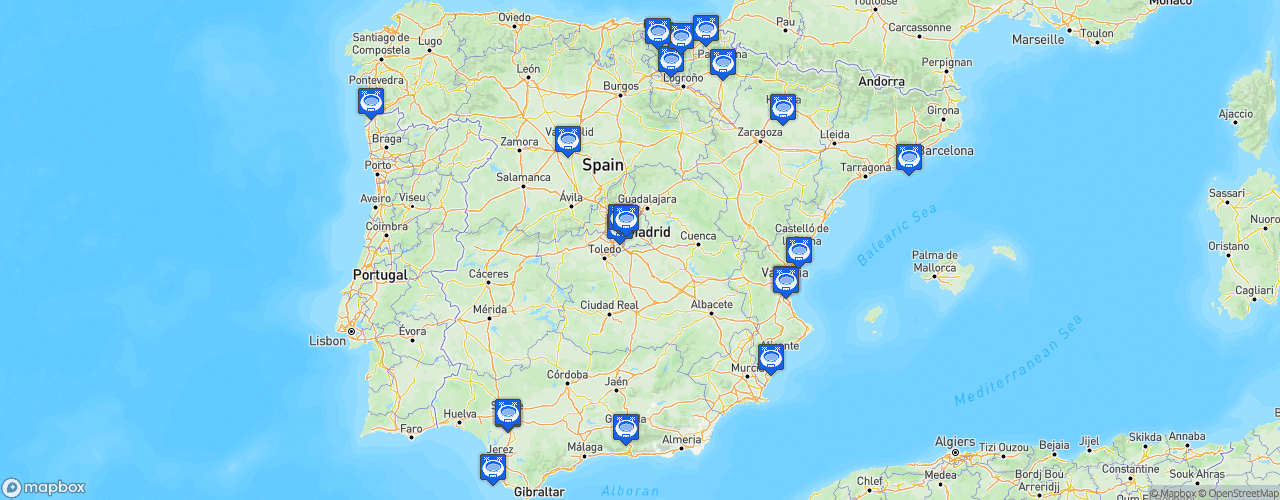 Static Map of LaLiga - Saison 2020-2021 - LaLiga Santander