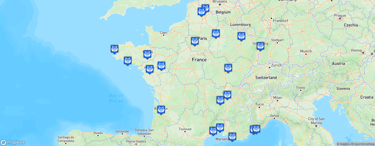 Static Map of Ligue 1 - Saison 2020-2021 - Uber Eats