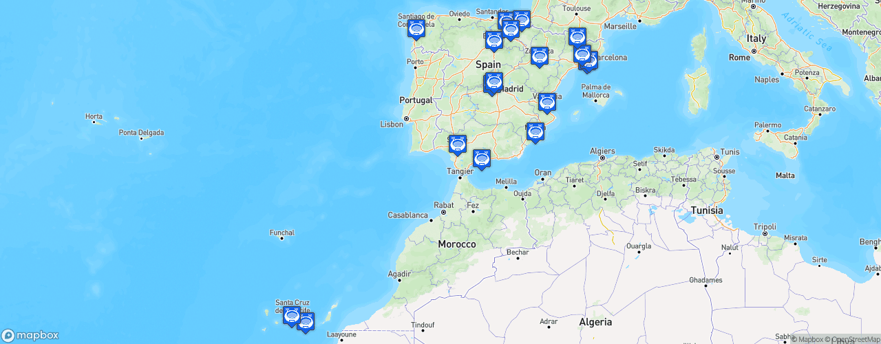 Static Map of Liga Endesa - Saison 2020-2021 - Liga Endesa