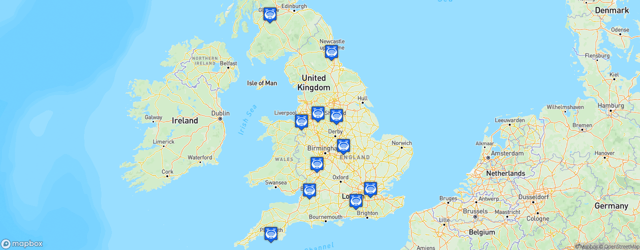 Static Map of British Basketball League - Saison 2020-2021