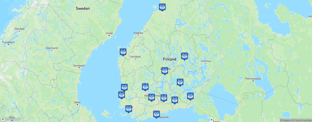 Static Map of Liiga - Saison 2020-2021