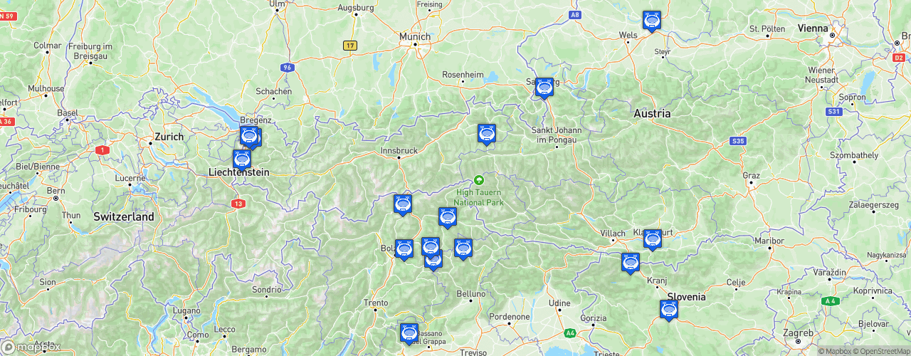Static Map of Alps Hockey League - Saison 2020-2021