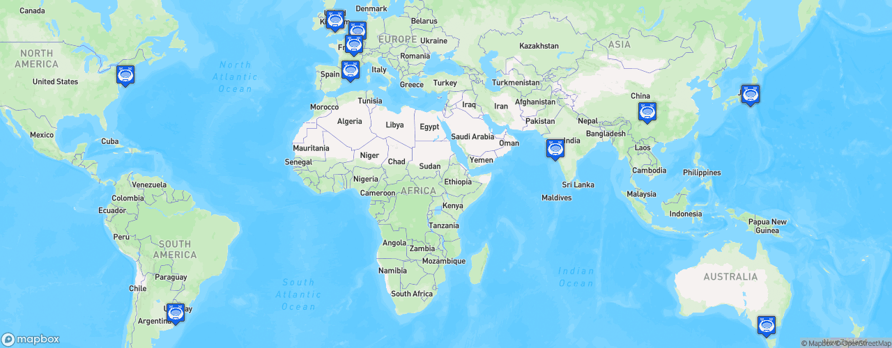 Static Map of City Football Group