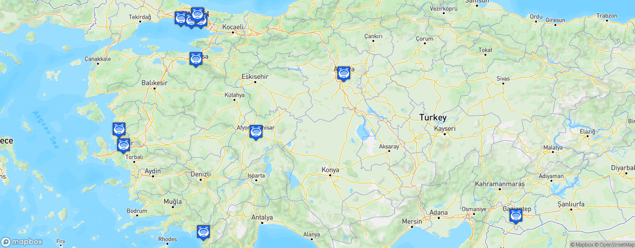 Static Map of Basketbol Süper Ligi - Saison 2020-2021