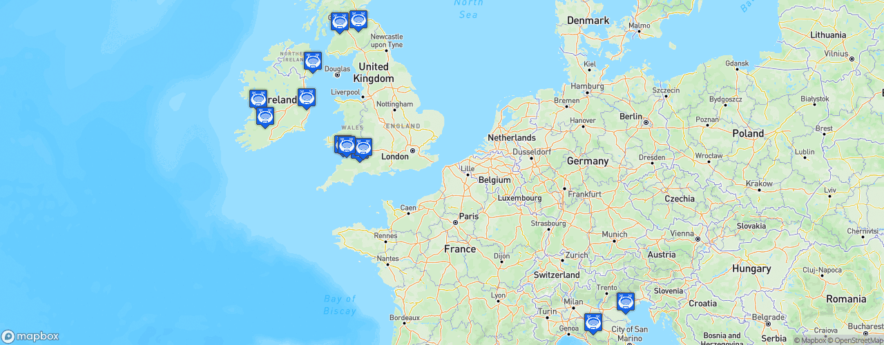 Static Map of United Rugby Championship - Saison 2020-2021 - Guinness