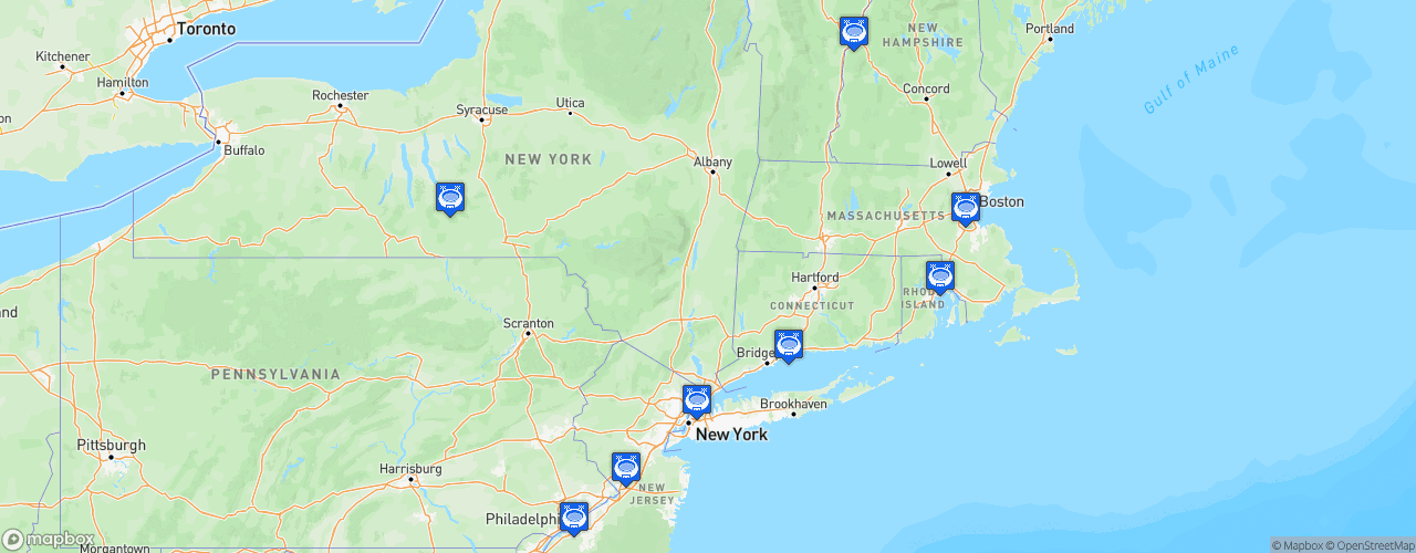 Static Map of Ivy League Football - Saison 2021