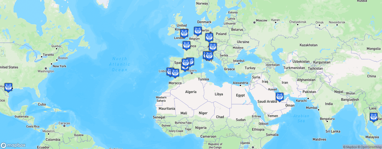 Static Map of MotoGP - Saison 2021