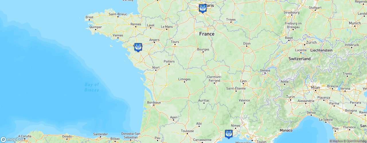 Static Map of CEV Volleyball Euro 2019