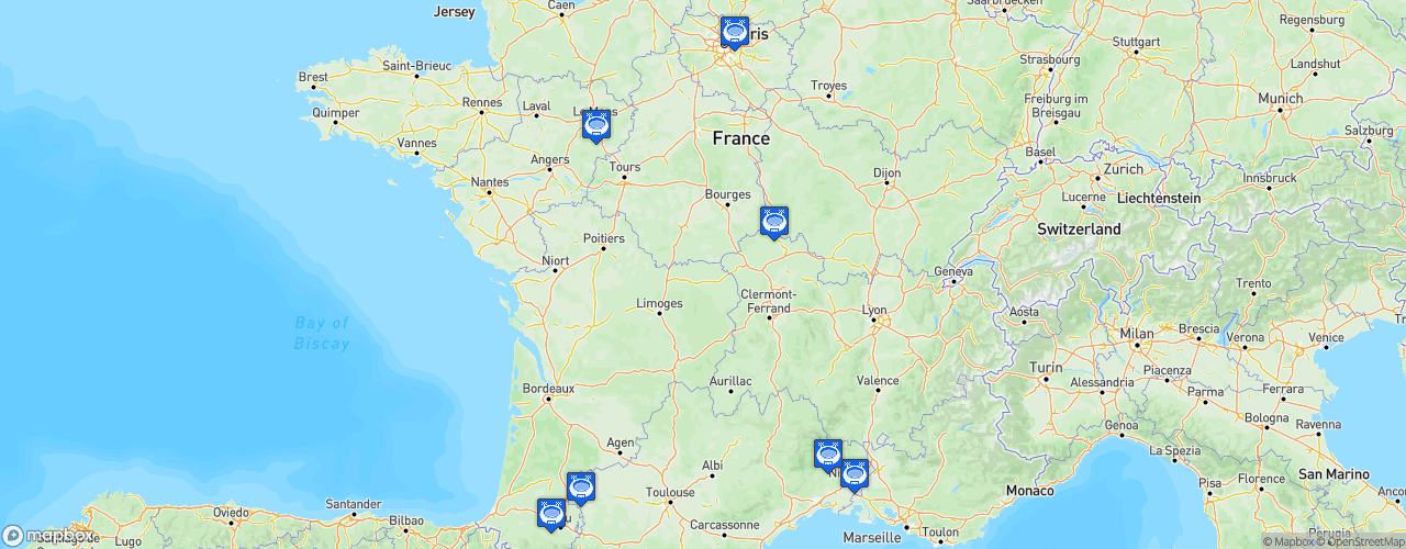 Static Map of Championnat de France Superbike - Saison 2021