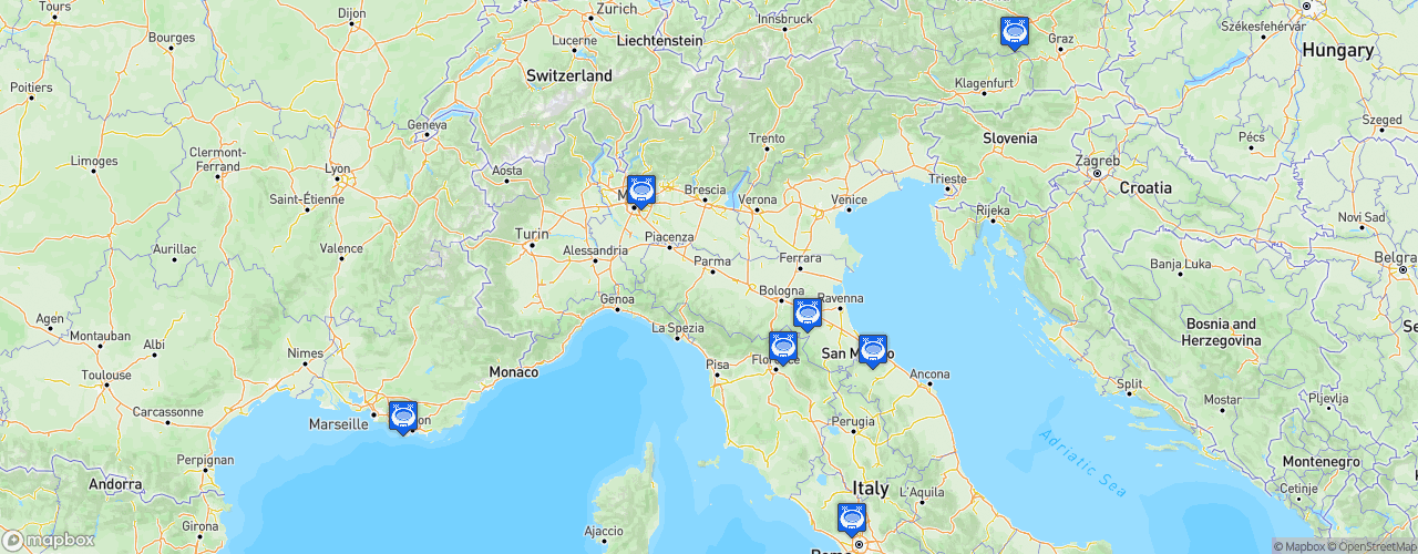Static Map of FIA F4 Italian Championship - Saison 2021