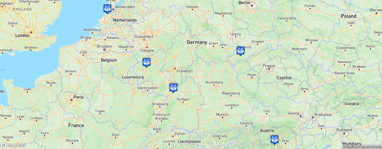 Static Map of FIA F4 German Championship - Saison 2021