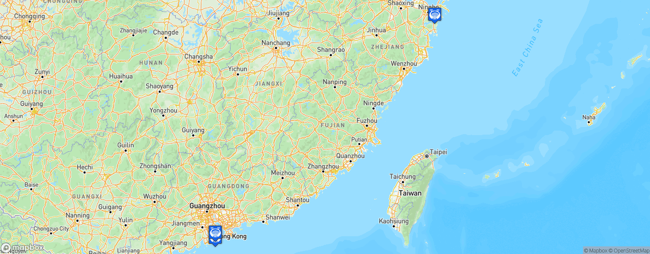 Static Map of FIA F4 China Championship - Saison 2021