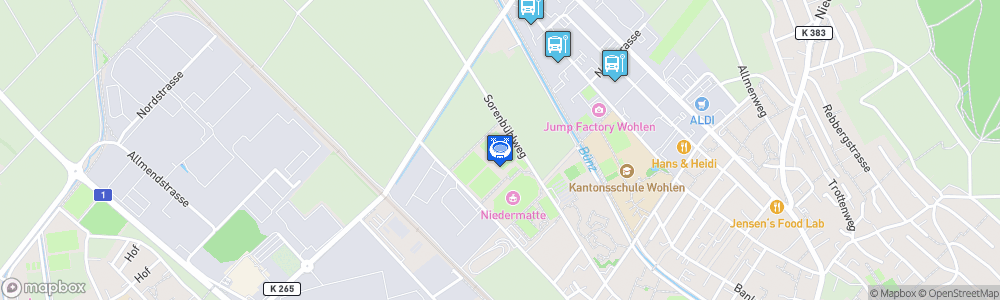 Static Map of Stadion Niedermatten