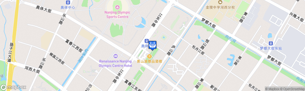 Static Map of Nanjing Olympic Sports Center Gymnasium