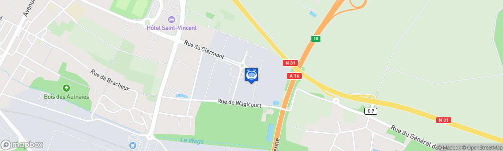 Static Map of Stade Pierre-Brisson