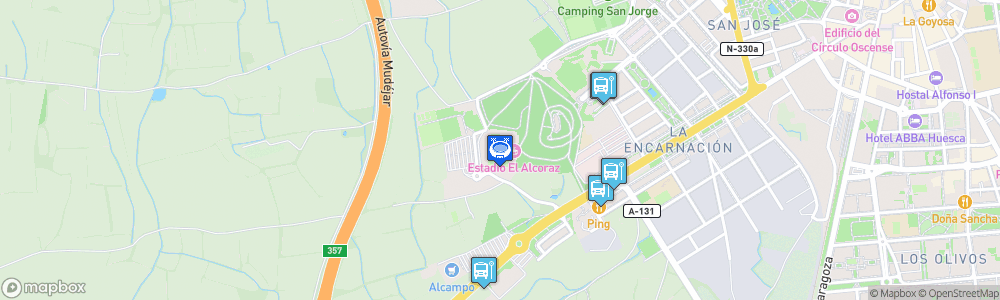 Static Map of Estadio El Alcoraz