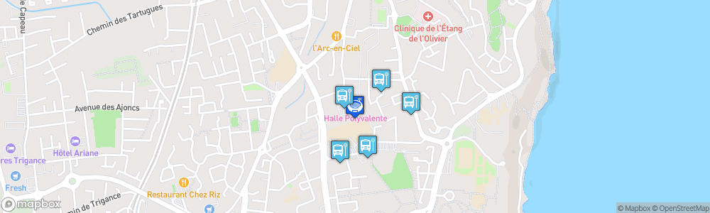 Static Map of Halle polyvalente d'Istres