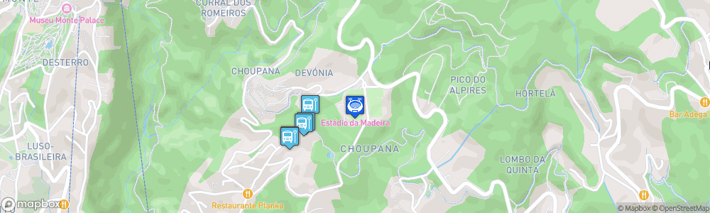 Static Map of Estádio da Madeira