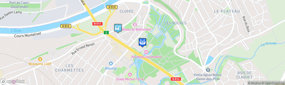 Static Map of Halle Bérégovoy