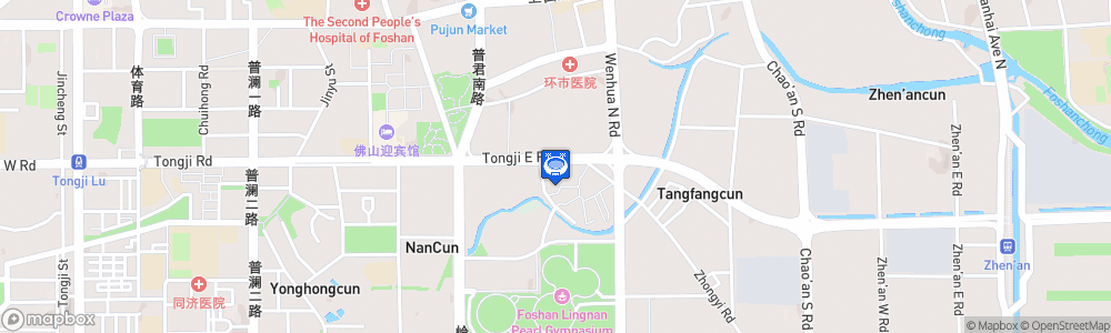 Static Map of Foshan Metro Sports Arena