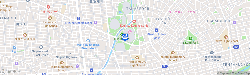 Static Map of Paloma Mizuho Stadium