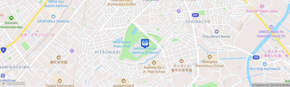 Static Map of Sankyo Frontier Kashiwa Stadium