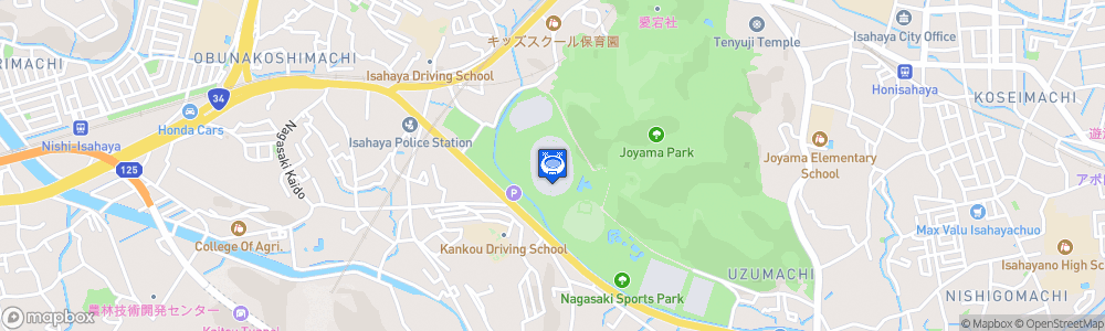Static Map of Transcosmos Stadium Nagasaki