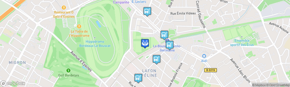 Static Map of Stade Sainte-Germaine