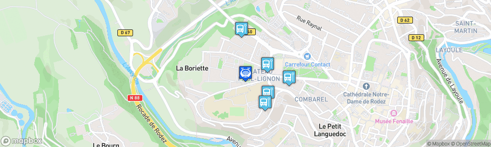 Static Map of Stade Paul-Lignon