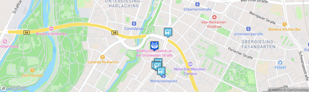 Static Map of Grünwalder Stadion