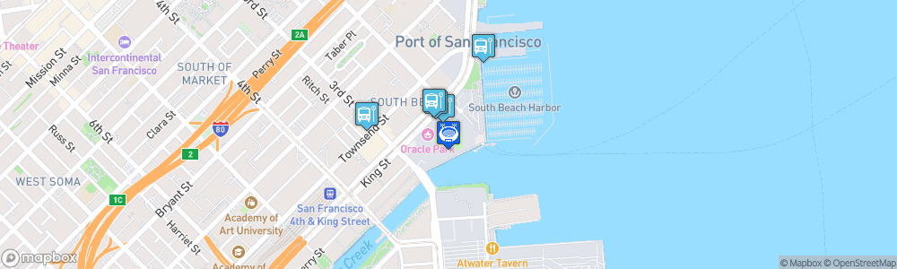 Static Map of Oracle Park