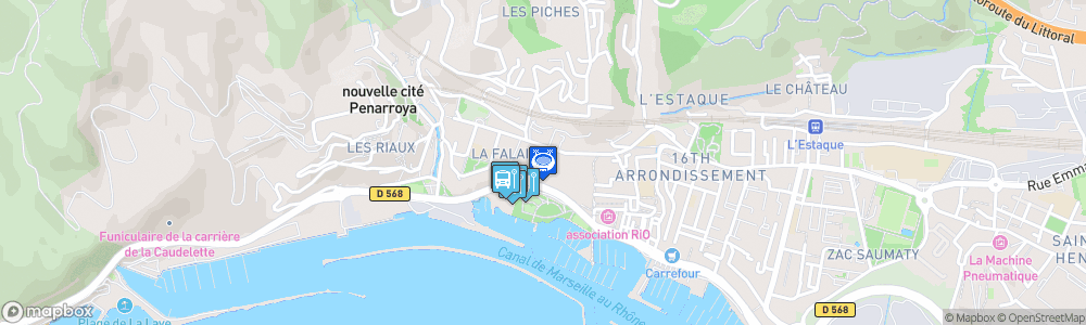 Static Map of Athlético Marseille Stadium