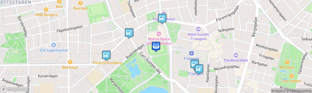 Static Map of Malmö Idrottsplats