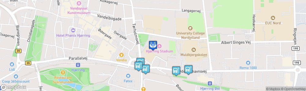 Static Map of Hjørring Stadium