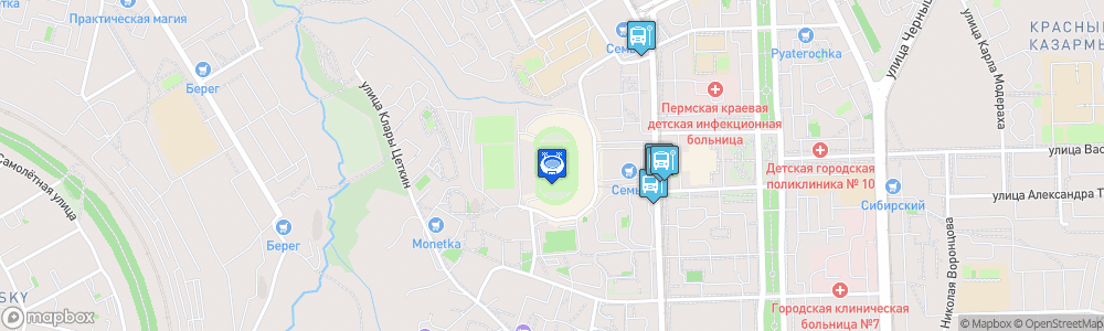 Static Map of Zvezda Stadium