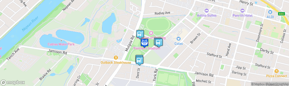 Static Map of BlueBet Stadium