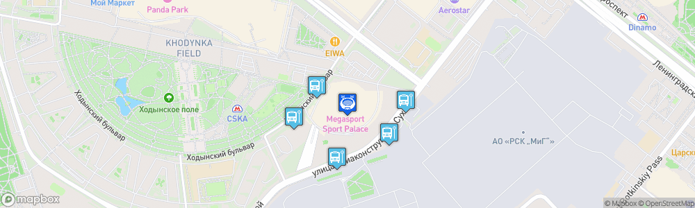 Static Map of Megasport Sport Palace