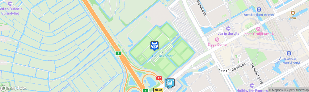 Static Map of Sportpark De Toekomst