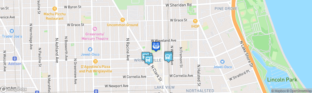 Static Map of Wrigley Field