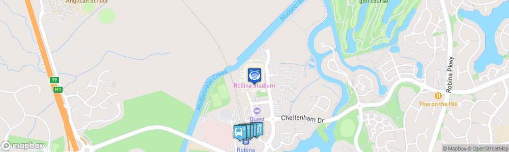 Static Map of Robina Stadium